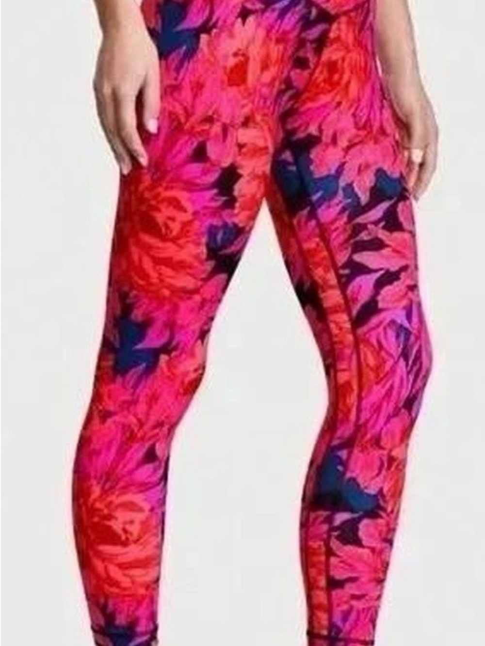 Victoria's Secret Live On Point High-Rise Crossover Legging Floral Leggings